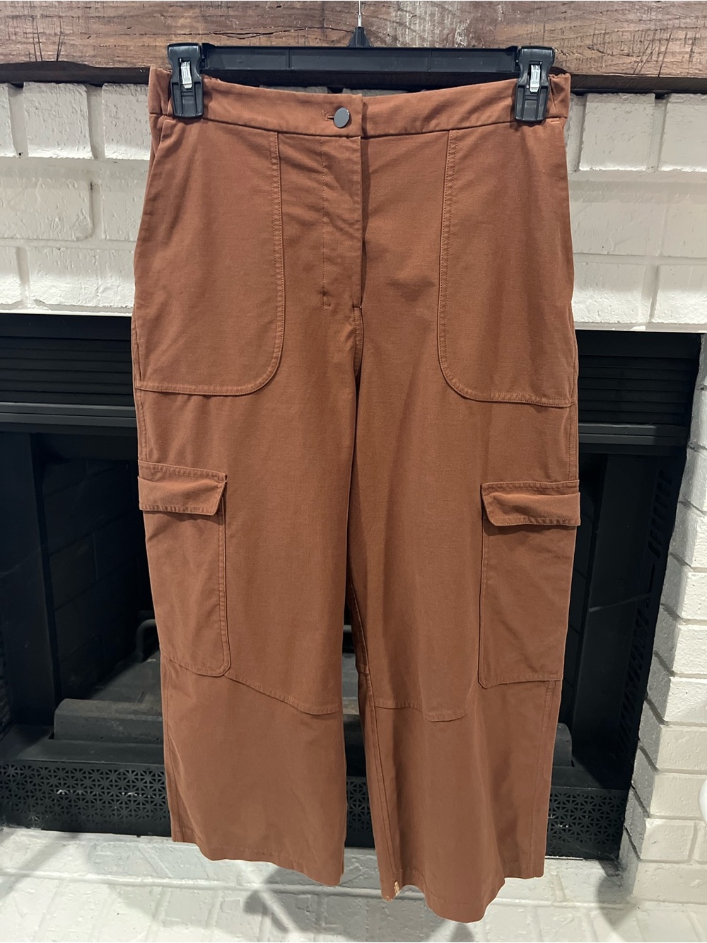 Lululemon Light Utilitech Cargo Pocket High-Rise Crop Roasted Brown Pants 30 - Picture 2 of 7